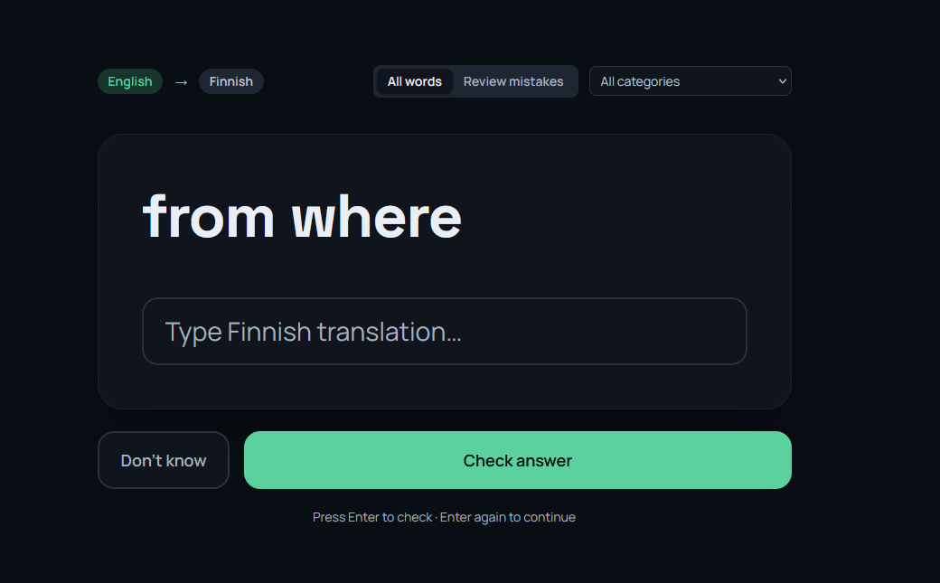 Finnish Learning